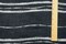 Black-White Cotton Tie Dye Horizontal Stripe Printed Batiste Woven Fabric By the Yard